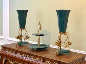 ست آنتیک چینی و برنز ساخت هنگ کنگ (5)