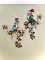 شمعدان دیوارکوب طوطی