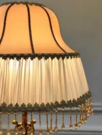آباژور برنجی سه مجسمه پایه سنگی (1)
